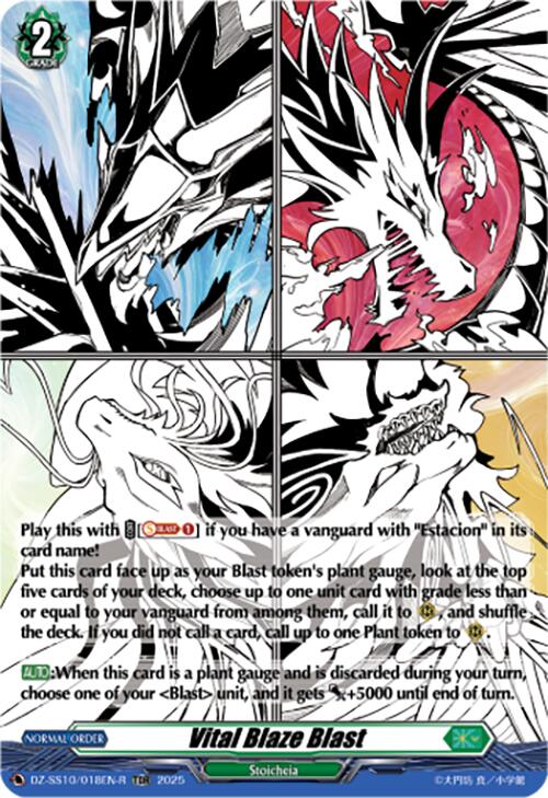 Vital Blaze Blast (TDR) (DZ-SS10/018EN-R) [DZ-SS10: Shiki Otei Start Deck]