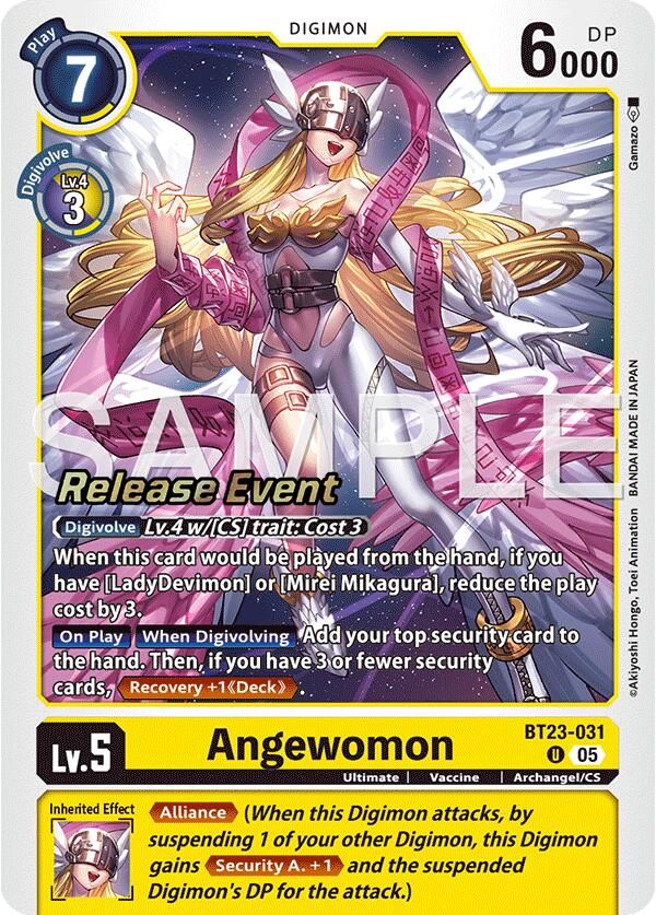 Angewomon [BT23-031] [Hackers' Slumber Release Event Cards]