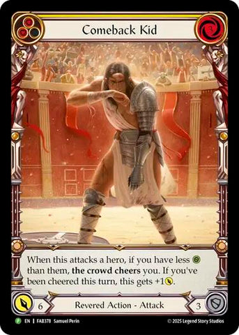Comeback Kid (Yellow) [FAB378] (Promo)  Rainbow Foil