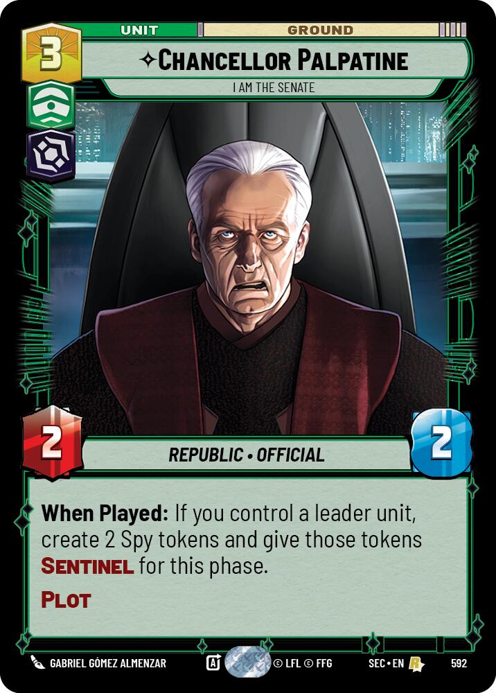 Chancellor Palpatine - I Am the Senate (Foil) (592) (592) [Secrets of Power]