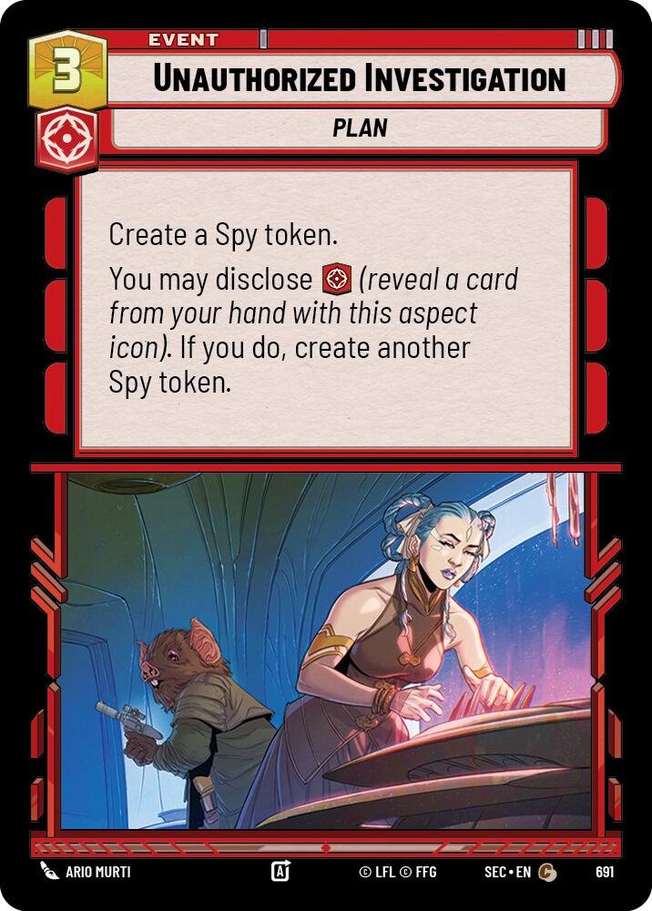 Unauthorized Investigation (691) (Foil) (691) [Secrets of Power]
