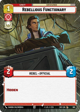 Rebellious Functionary (902) (Hyperspace Foil) (902) [Secrets of Power]