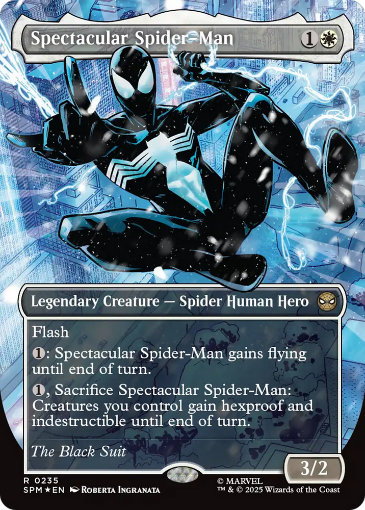 Spectacular Spider-Man (0235) (Borderless) (Textured Foil) [Marvel's Spider-Man]