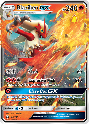 Blaziken GX (28/168) [Sun & Moon: Celestial Storm]