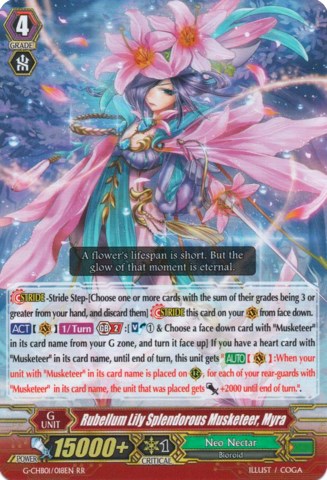 Rubellum Lily Splendorous Musketeer, Myra (G-CHB01/018EN) [TRY3 NEXT]