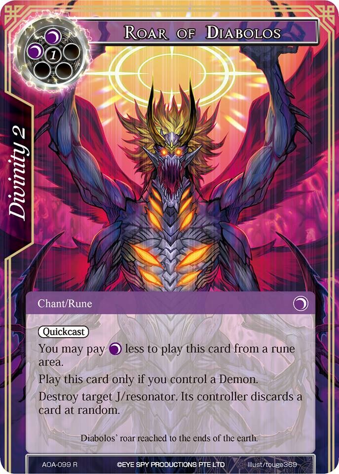 Roar of Diabolos (AOA-099) [Awakening of the Ancients]