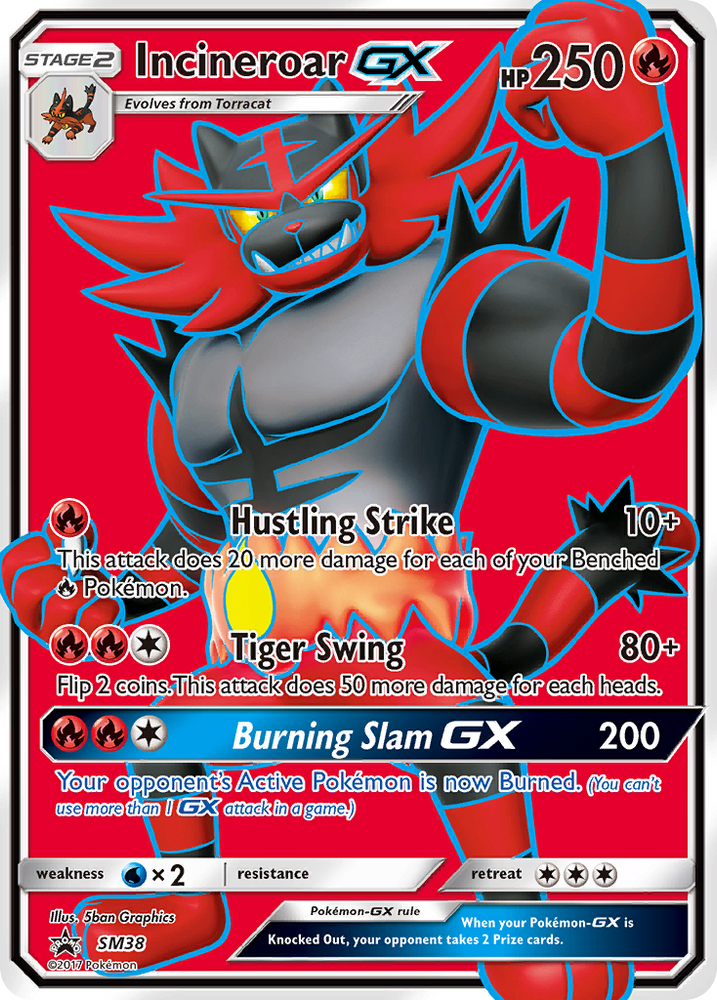 Incineroar GX (SM38) [Sun & Moon: Black Star Promos]