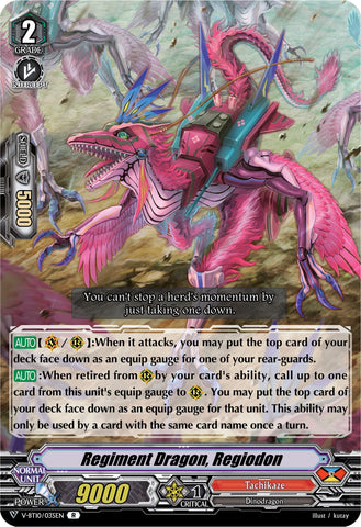 Regiment Dragon, Regiodon (V-BT10/035EN) [Phantom Dragon Aeon]
