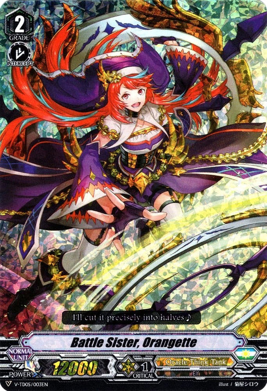 Battle Sister, Orangette (Parallel Foil) (V-TD05/003EN) [Misaki Tokura]