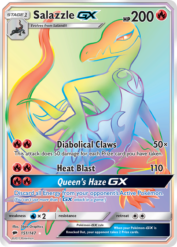 Salazzle GX (151/147) [Sun & Moon: Burning Shadows]