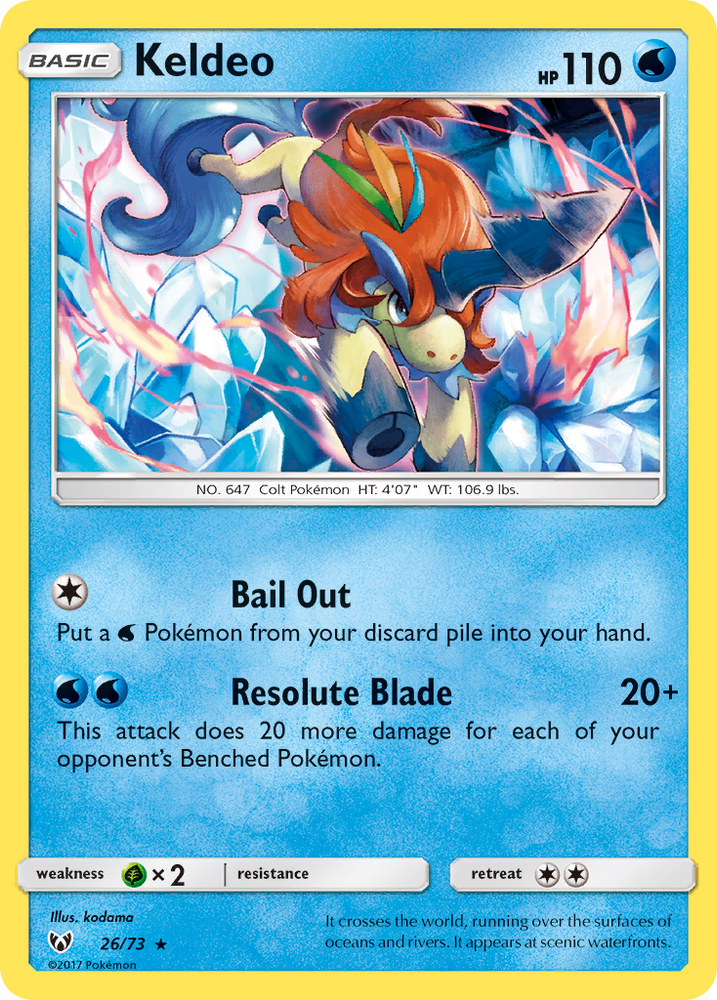 Keldeo (26/73) [Sun & Moon: Shining Legends]