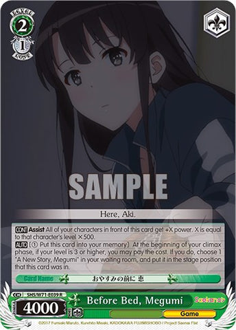 Before Bed, Megumi [Saekano How to Raise a Boring Girlfriend. flat]