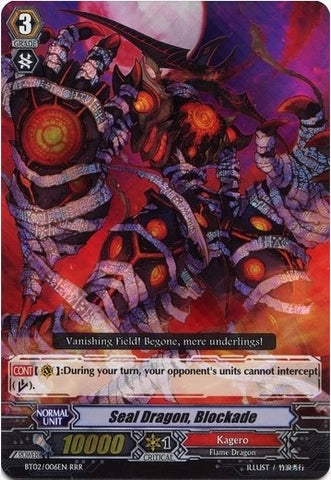Seal Dragon, Blockade (BT02/006EN) [Onslaught of Dragon Souls]