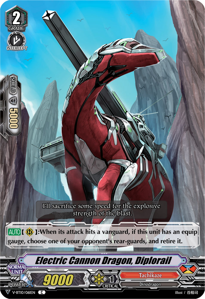Electric Cannon Dragon, Diplorail (V-BT10/061EN) [Phantom Dragon Aeon]