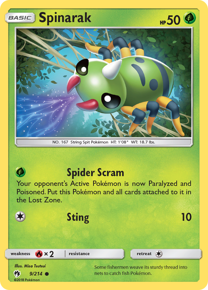 Spinarak (9/214) [Sun & Moon: Lost Thunder]