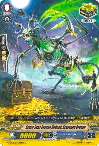 Seven Seas Dragon Undead, Scavenge Dragon (G-CHB03/056EN) [Rummy Labyrinth Under the Moonlight]