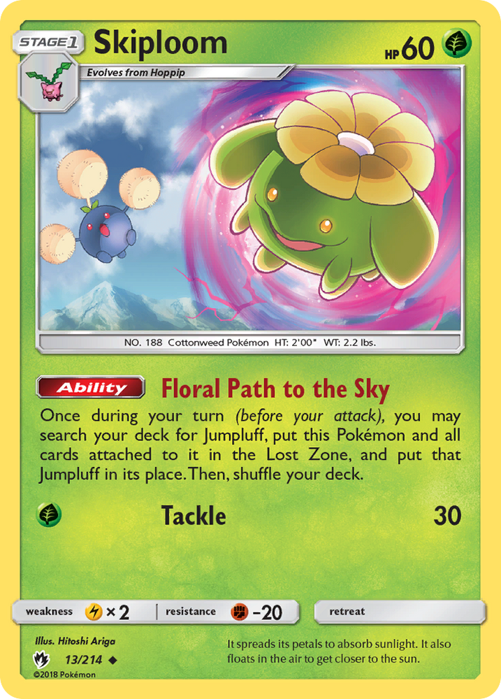 Skiploom (13/214) [Sun & Moon: Lost Thunder]