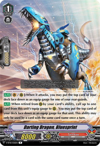 Darting Dragon, Bluesprint (V-BT10/036EN) [Phantom Dragon Aeon]